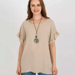 Adela Ciara paita korulla beige
