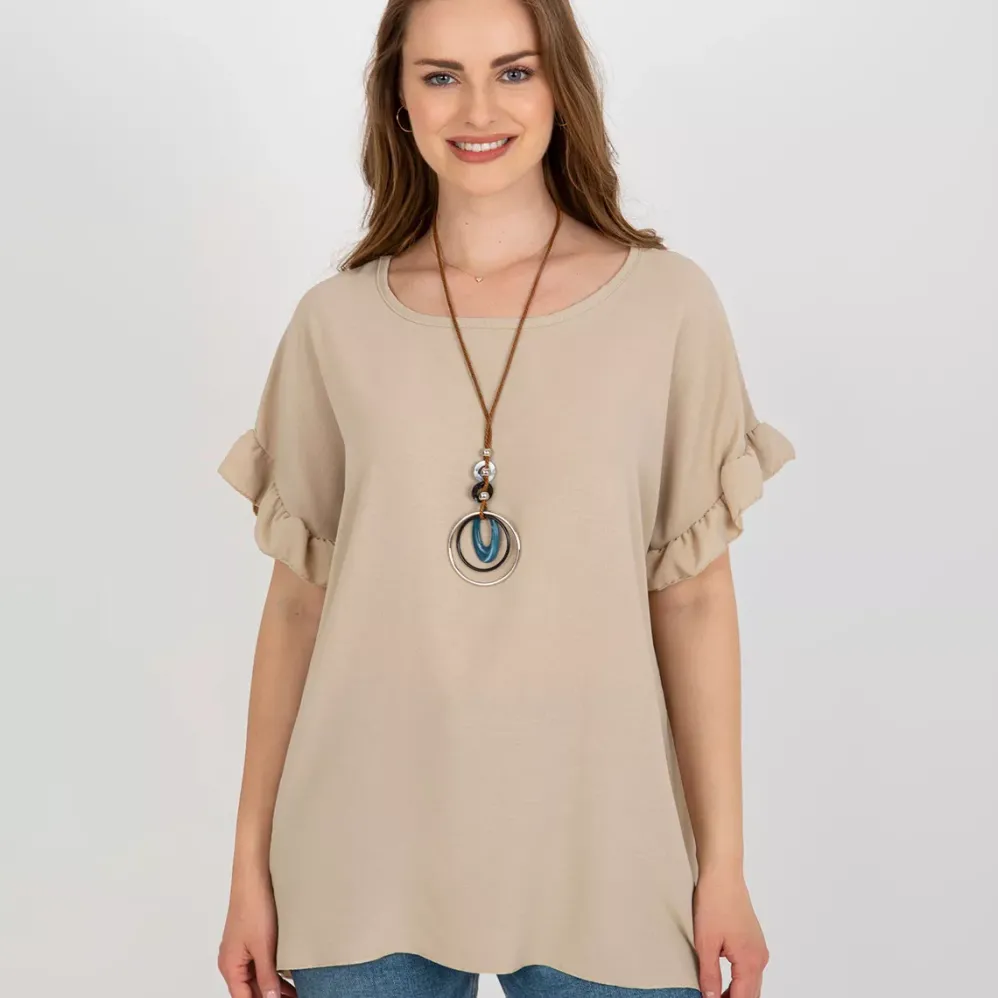 Adela Ciara paita korulla beige