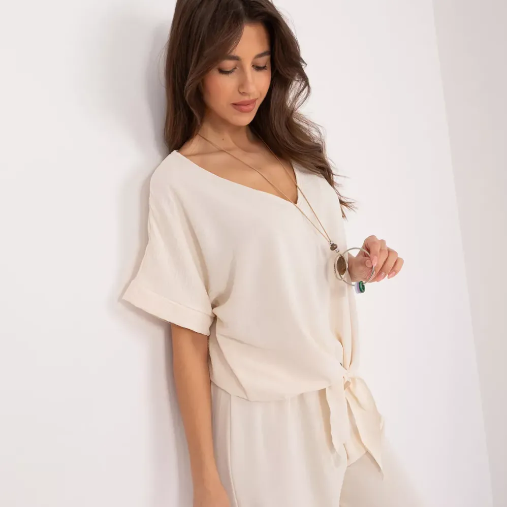 Adela Floe paita korulla cream