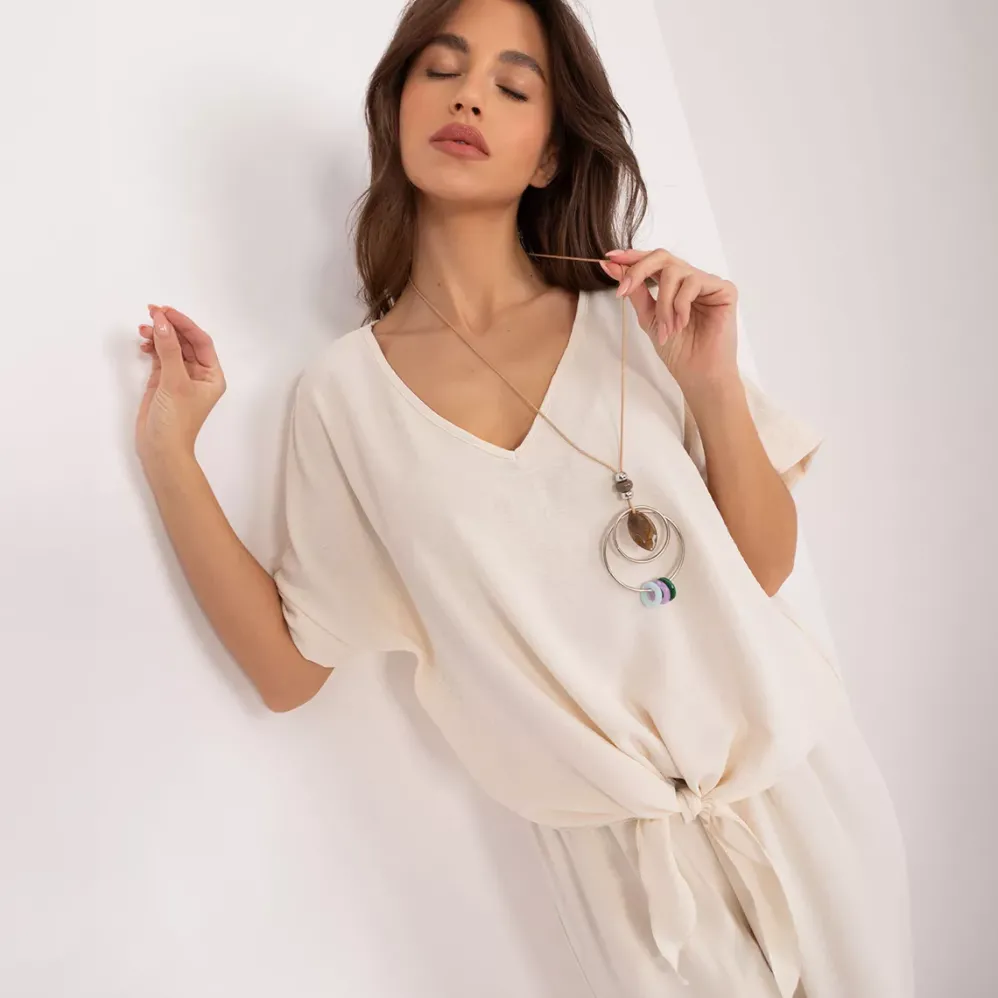 Adela Floe paita korulla cream