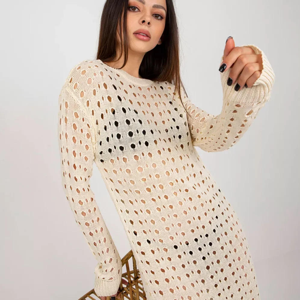 Badu Cascade neulemekko light beige