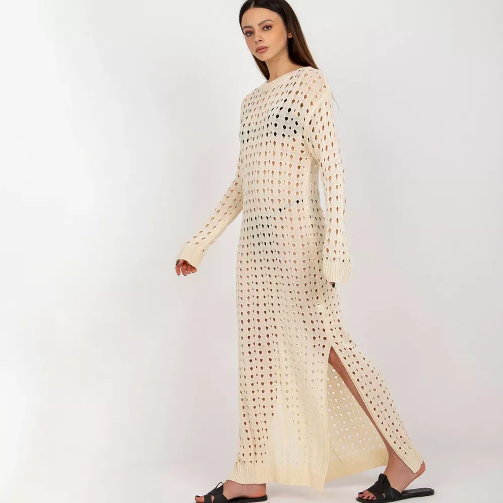 Badu Cascade neulemekko light beige