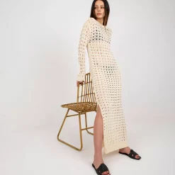 Badu Cascade neulemekko light beige