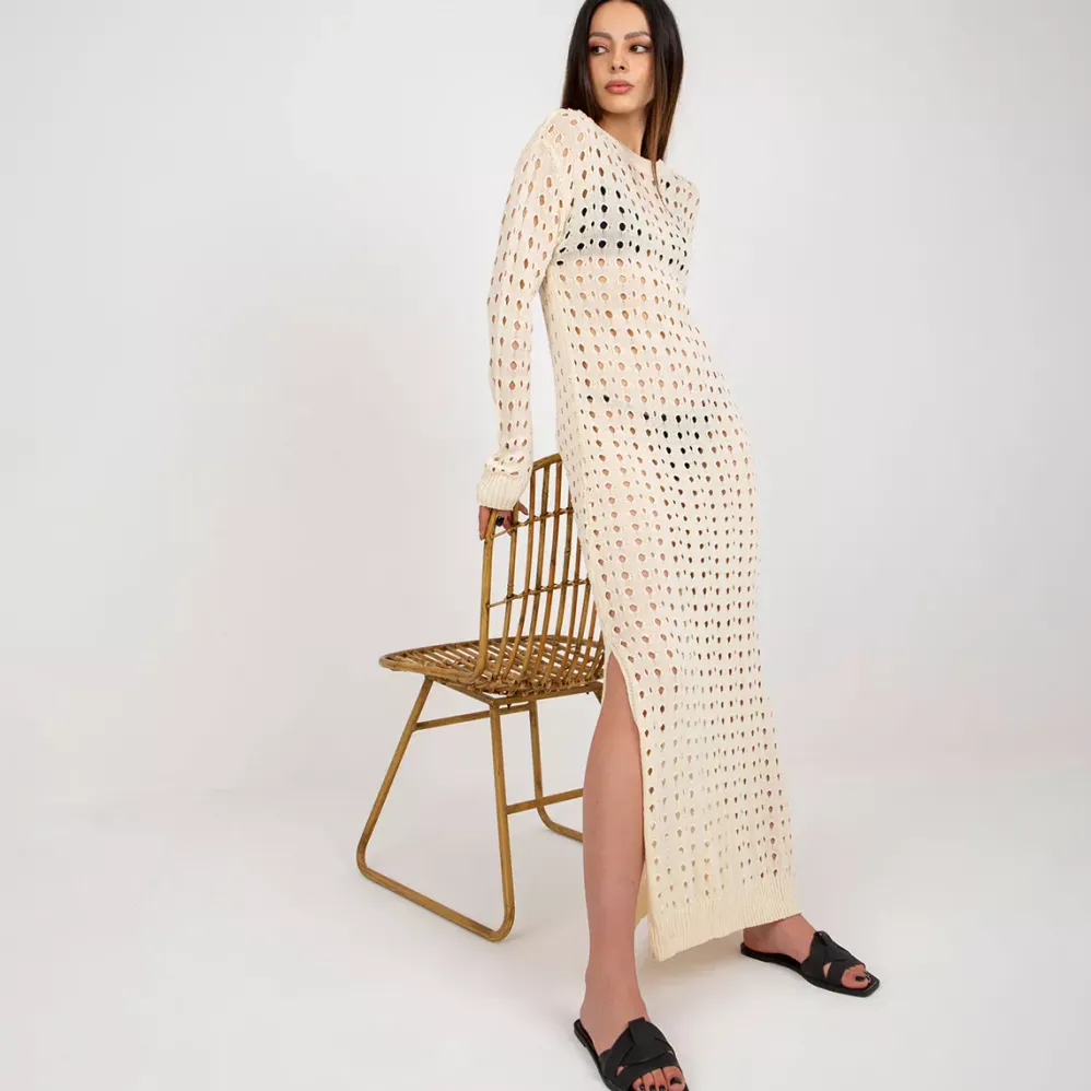 Badu Cascade neulemekko light beige