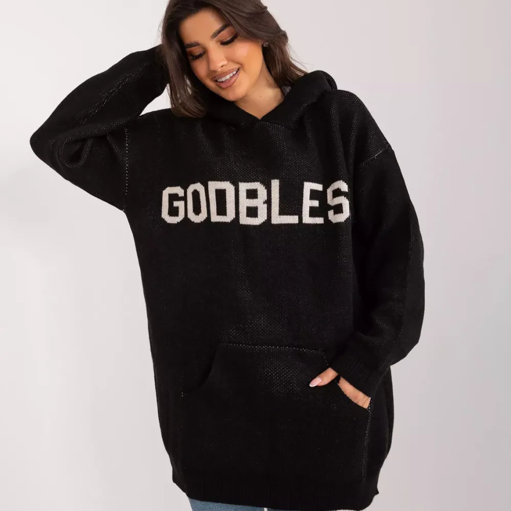 Badu Godbless neulehuppari musta