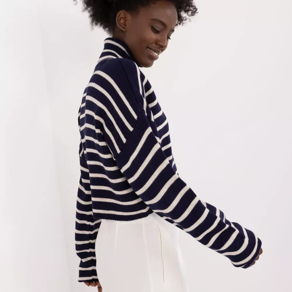 Badu Laurel Crop neulepaita tummansininen