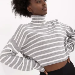Badu Laurel Crop neulepaita v.harmaa