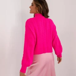Badu Minca Crop neulepaita neonpinkki