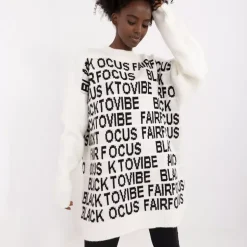Badu Vibe neulepaita valkoinen