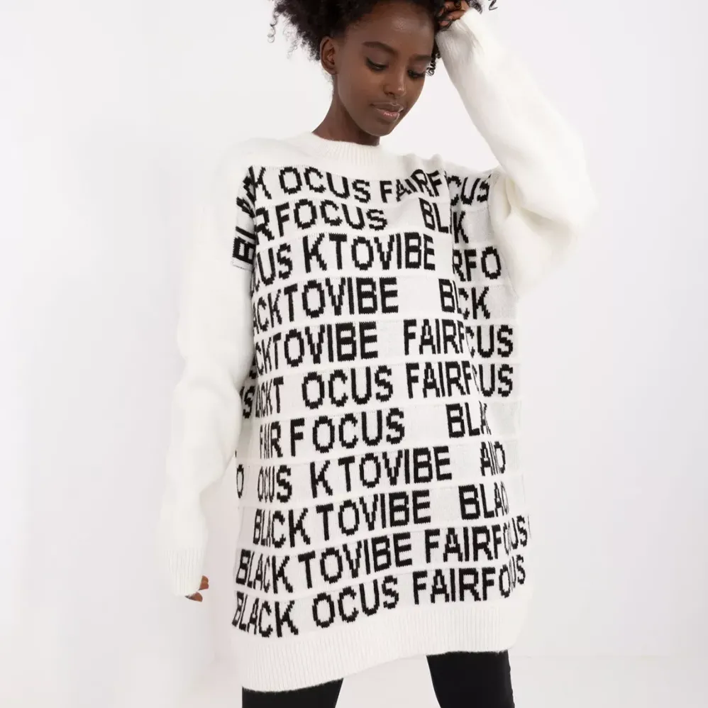 Badu Vibe neulepaita valkoinen