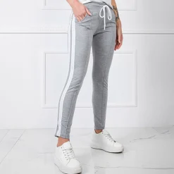 Basic Laney housut vaaleanharmaa