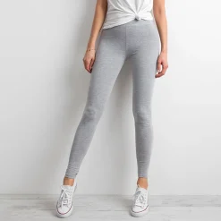 Basic leggingsit meleerattu v.harmaa