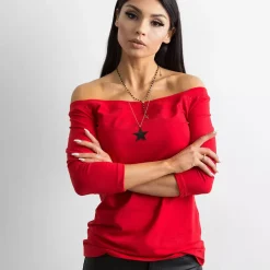 Basic Live Off Shoulder paita punainen