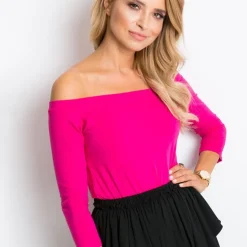 Basic Live Off Shoulder paita fuksia
