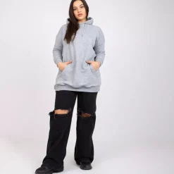 Basic Luna huppari vaaleanharmaa