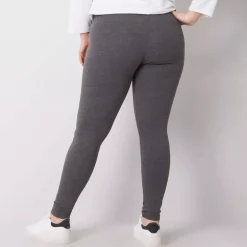 Basic Maysie trikooleggingsit tummanharmaa