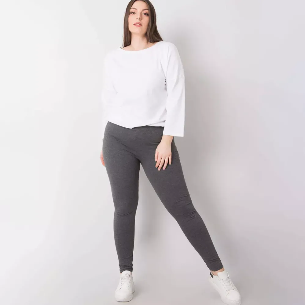 Basic Maysie trikooleggingsit tummanharmaa