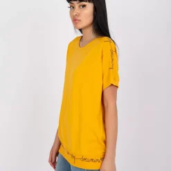 Basic Raina trikoopaita mustard