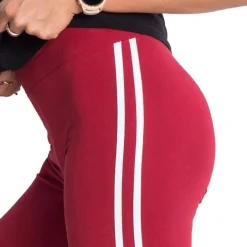 Basic Stripes leggingsit t.punainen