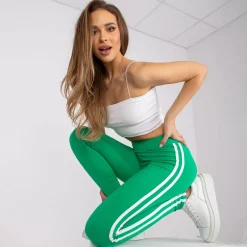 Basic Stripes leggingsit vihreä