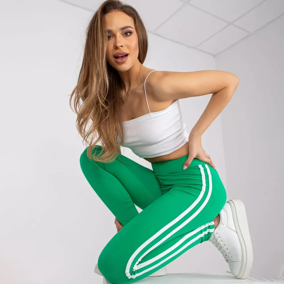Basic Stripes leggingsit vihreä