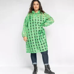 Bubblee Taft hupullinen tunika vihreä