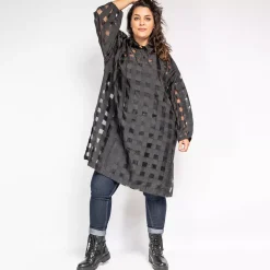 Bubblee Taft hupullinen tunika musta