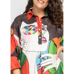 Bubblee Viola satiinimekko monivärinen