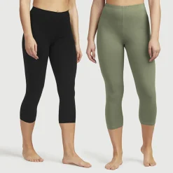 Caprileggingsit 2-pakkaus khaki/musta