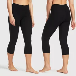 Caprileggingsit 2-pakkaus musta/musta