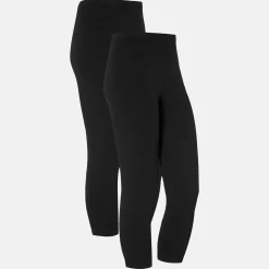 Caprileggingsit 2-pakkaus musta/musta
