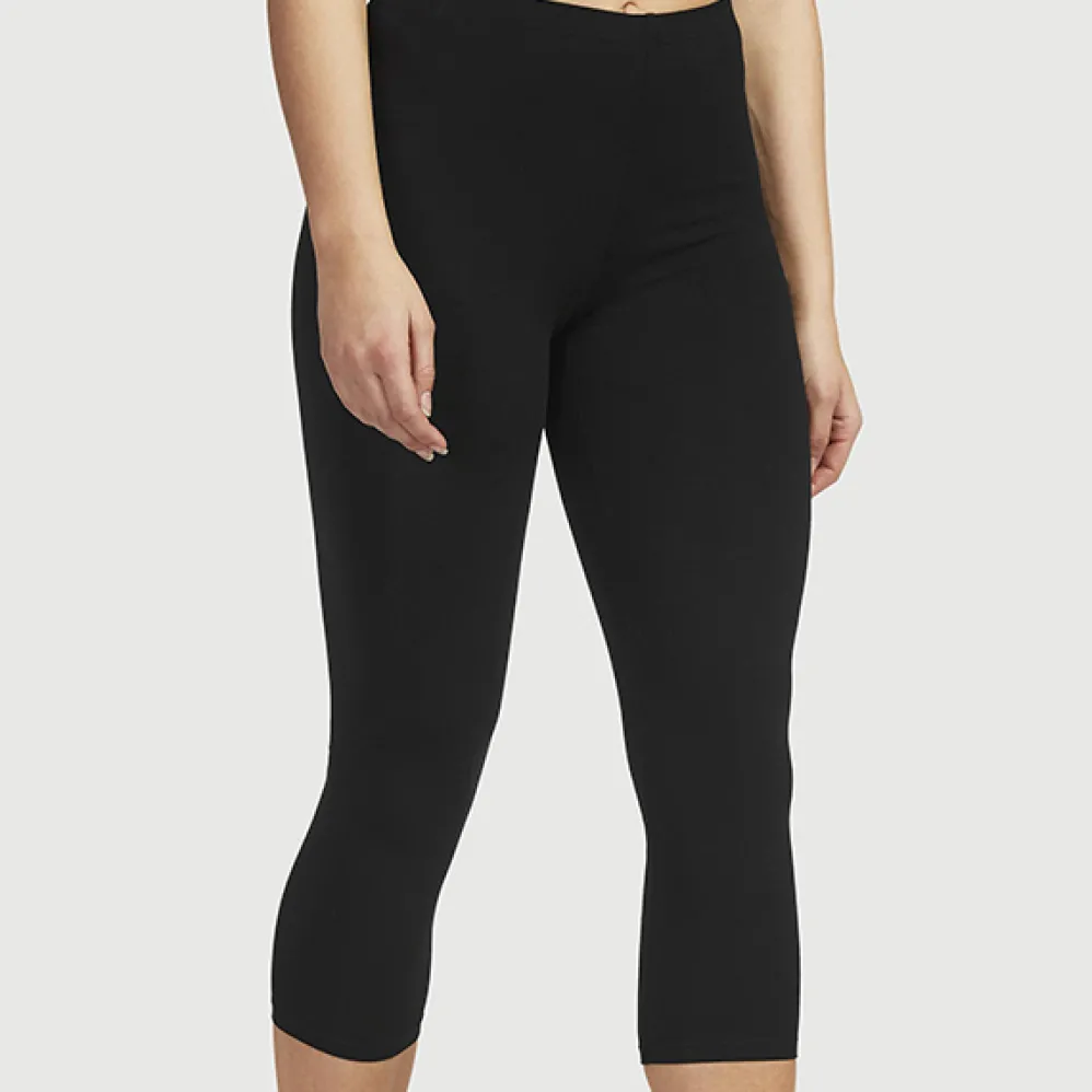 Caprileggingsit 2-pakkaus musta/musta