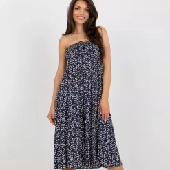 C&C Sadie 2-way kuvioitu mekko navy
