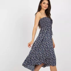 C&C Sadie 2-way kuvioitu mekko navy