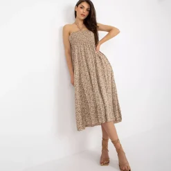 C&C Sadie 2-way kuvioitu mekko v.ruskea