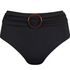 Chlamys Varia High Waist Ribbed bikinihousut musta