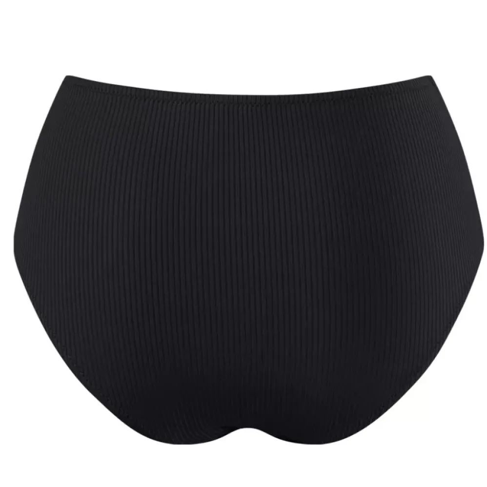 Chlamys Varia High Waist Ribbed bikinihousut musta