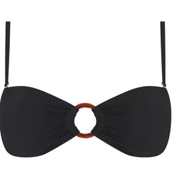 Chlamys Varia Ribbed Bandeau Bikiniliivi musta