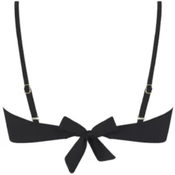 Chlamys Varia Ribbed Bandeau Bikiniliivi musta