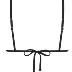 Chlamys Varia Ribbed Triangle bikiniliivit musta