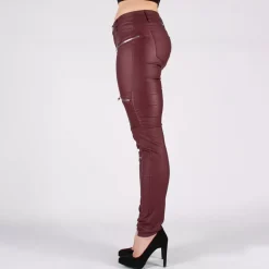 Crazy Lover Premium Zips housut burgundi