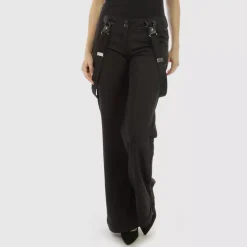 Crazy Lover Wide Suspender housut musta