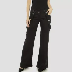 Crazy Lover Wide Suspender housut musta