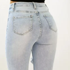 Daysie Bootcut revityt farkut vaaleansininen