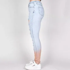 Daysie high waist stretchfarkut vaaleansininen