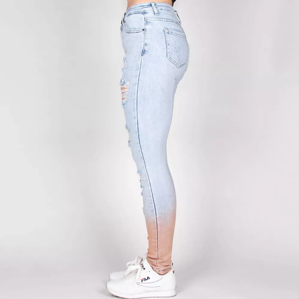 Daysie high waist stretchfarkut vaaleansininen