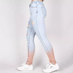 Daysie high waist stretchfarkut vaaleansininen