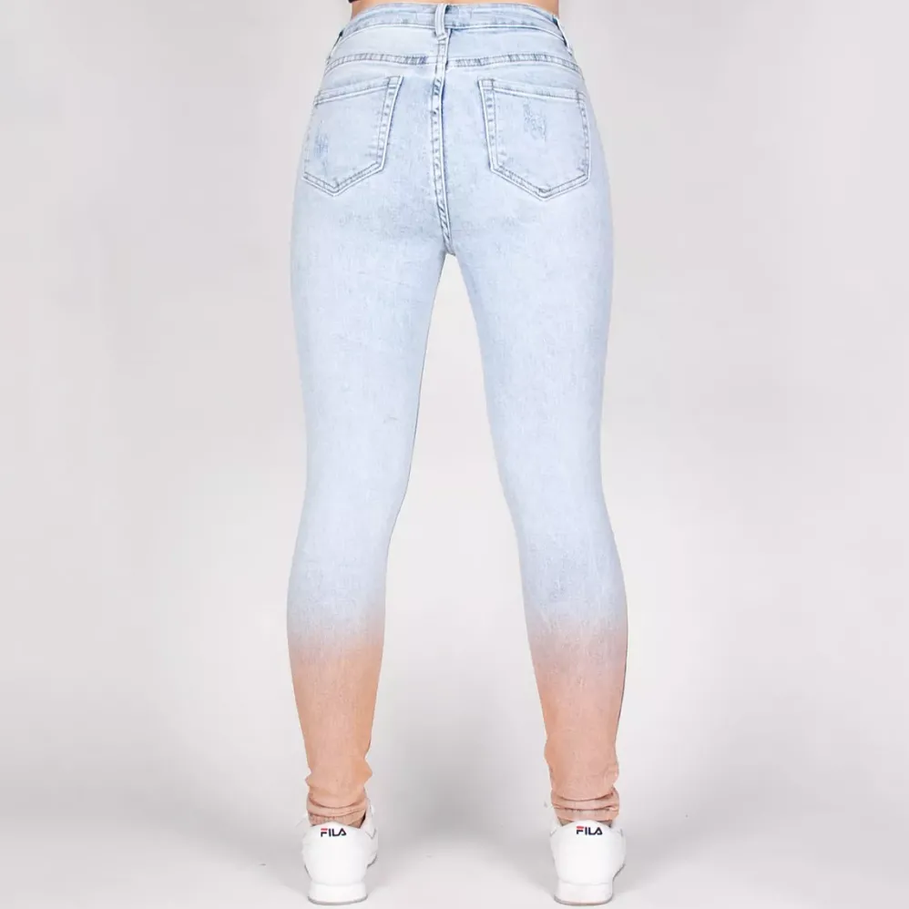 Daysie high waist stretchfarkut vaaleansininen