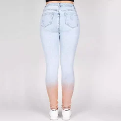 Daysie high waist stretchfarkut vaaleansininen
