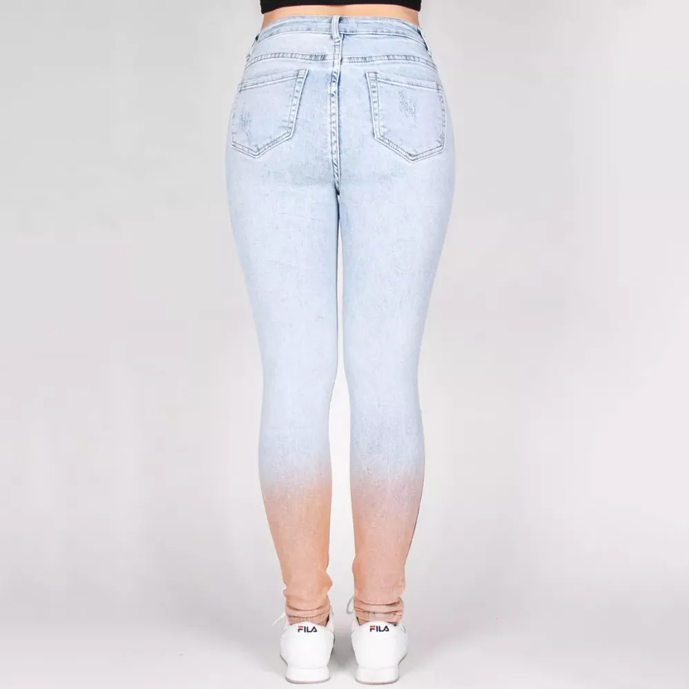 Daysie high waist stretchfarkut vaaleansininen